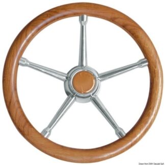 Volante A inox/teak 350 mm 45.135.05 Osculati