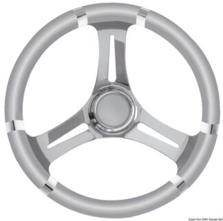 Volante B inox/grigio 350 mm 45.136.02 Osculati