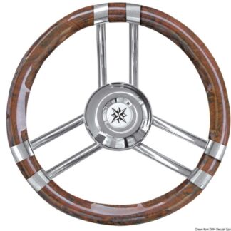Volante C inox/radica 350 mm 45.137.06 Osculati