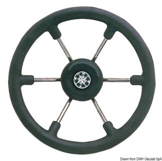 Timone inox mm 340 nera 45.139.33 Osculati