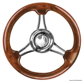 Volante curvo mogano mm 350 45.152.05 Osculati