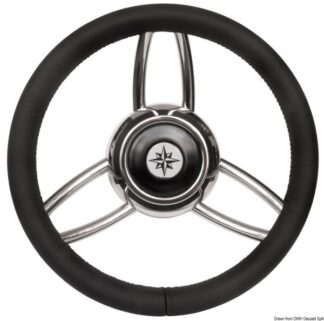 Volante Bliz poliuretano morbido nero 45.169.01 Osculati