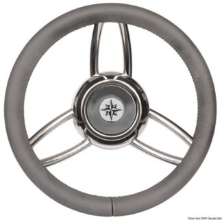 Volante Bliz poliuretano morbido grigio 45.169.02 Osculati