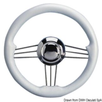 Volante inox+poliuretano bianco 350 mm 45.173.35 Osculati