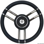 Volante Apollo inox+poliuretano Ø 350 mm nero 45.178.11 Osculati