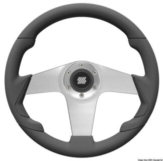 Volante UFLEX Pianosa nero 350 mm razze argento 45.385.01 Uflex
