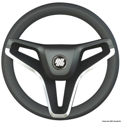 Volante Portofino nero 350mm razze profilo oro 45.388.01 Ultraflex