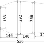 Telone universale cm 427/488 grigio 300D 46.503.03 Osculati