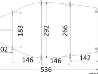 Telone universale cm 427/488 grigio 300D 46.503.03 Osculati