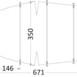 Telone universale cm 550/610 grigio 300D 46.503.09 Osculati