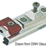 Supporto a parete per rotaia da mm 25x4 46.672.03 Pfeiffer