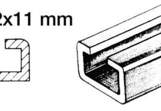 Osculati 46.786.03 Rotaia Per Scorrevoli 1 M 22X11mm