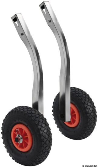 Ruote alaggio per gommoni 160kg, tipo ribaltabile 47.368.03 Osculati