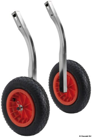 Ruote alaggio per gommoni 180kg, tipo ribaltabile 47.368.04 Osculati