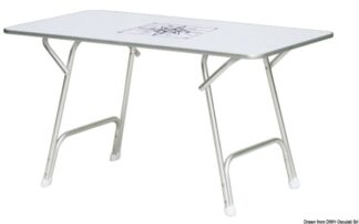 Tavolo pieghevole rettangolare 130 x 73 cm 48.354.07 Osculati