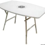 Tavolo pieghevole ovale 95 x 66 cm 48.354.10 Osculati