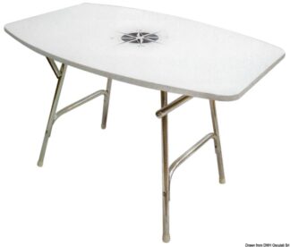 Tavolo pieghevole ovale 95 x 66 cm 48.354.10 Osculati