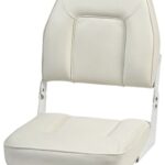 Sedile con schienale ribaltabile De Luxe bianco 48.403.01 Osculati