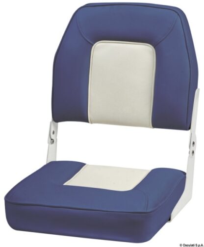 Sedile con schienale ribaltab. De Luxe bianco/blu 48.403.03 Osculati
