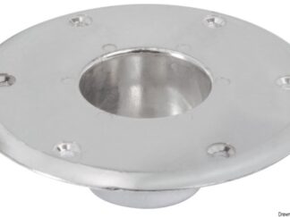Base alluminio da pavimento per tavolo 48.416.02 Osculati