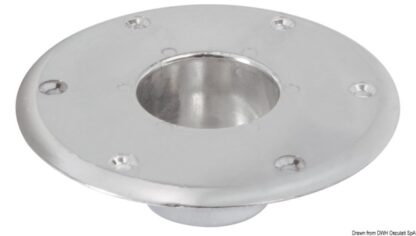 Base alluminio da pavimento per tavolo 48.416.02 Osculati