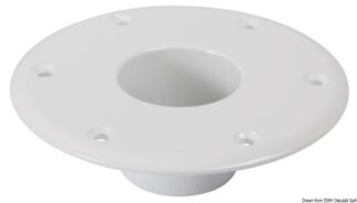 Base alluminio bianco pavimento per tavolo 48.416.12 Osculati