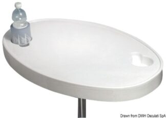 Tavolo ABS bianco 77 x 51 cm 48.417.90 Osculati