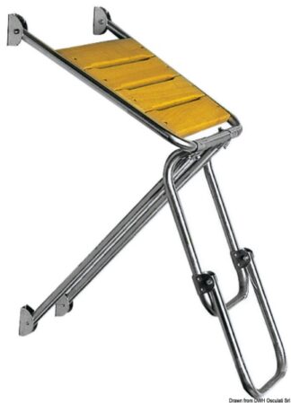 Plancetta con scaletta 45 x 45 cm 48.420.06 Osculati