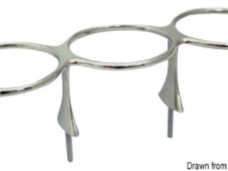 Porta bicchieri inox triplo 48.429.33 Osculati