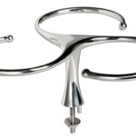 Portabicchieri inox triplo con prigionieri 48.429.04 Osculati