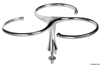 Portabicchieri inox triplo con prigionieri 48.429.04 Osculati