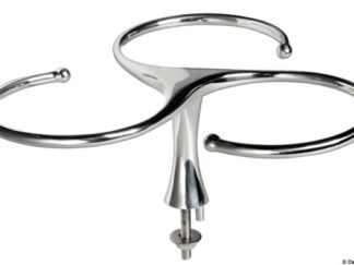 Portabicchieri inox triplo con prigionieri 48.429.04 Osculati