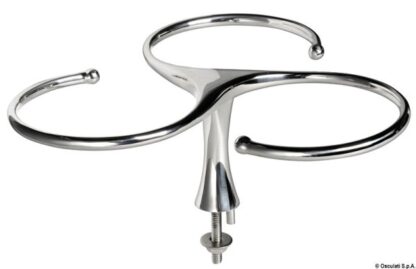 Portabicchieri inox triplo con prigionieri 48.429.04 Osculati