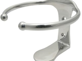 Porta bicchieri inox singolo fissaggio a vite 48.429.10 Osculati