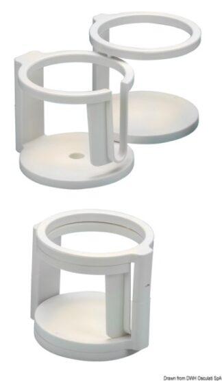 Portabicchieri-portatazza Swing-Out 1/2 posti 48.429.80 Osculati