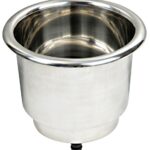 Portabicchieri inox con drenaggio 48.430.01 Osculati