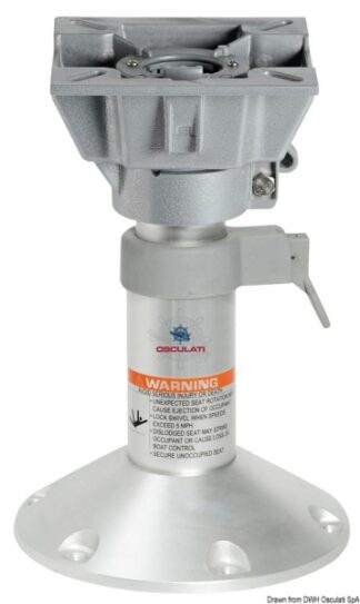 base e colonna + supporto sedile h. 280/380 48.709.98 Osculati