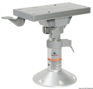 base e colonna + supporto sedile h. 280/380 48.710.98 Osculati