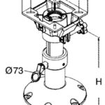 Osculati 48.709.99 Base E Colonna + Supporto Sedile H. 340/470 supporti sedili e slitte