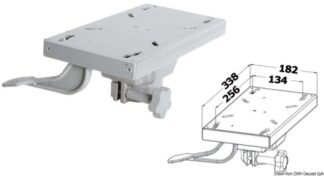 Slitta scorrevole e girevole in lega leggera 48.713.00 Osculati