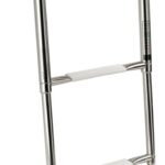 Scaletta inox telescopica larga 3 gradini 49.540.03 Osculati