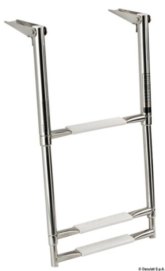 Scaletta inox telescopica larga 3 gradini 49.540.03 Osculati
