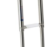 Scaletta inox telescopica stretta 3 gradini bianchi 49.541.23 Osculati