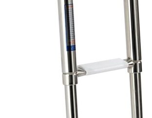 Scaletta inox telescopica stretta 3 gradini bianchi 49.541.23 Osculati