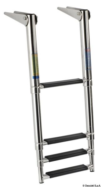 Scaletta telescopica 4 gradini neri 49.541.54 Osculati