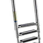 Scaletta telescopica per plancetta 4 gradini large 49.541.64 Osculati