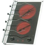 Piano cottura vetroceramica 2 fuochi 50.100.43 Techimpex