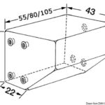 Serbatoio per acque nere 100 l 50.140.52 Osculati