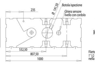 Serbatoio+maceratore 24 V 125 l 50.143.64 Osculati