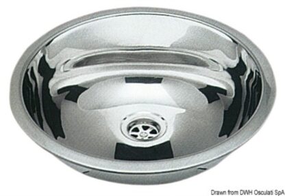 Lavello inox tondo 387 mm 50.186.85 Osculati